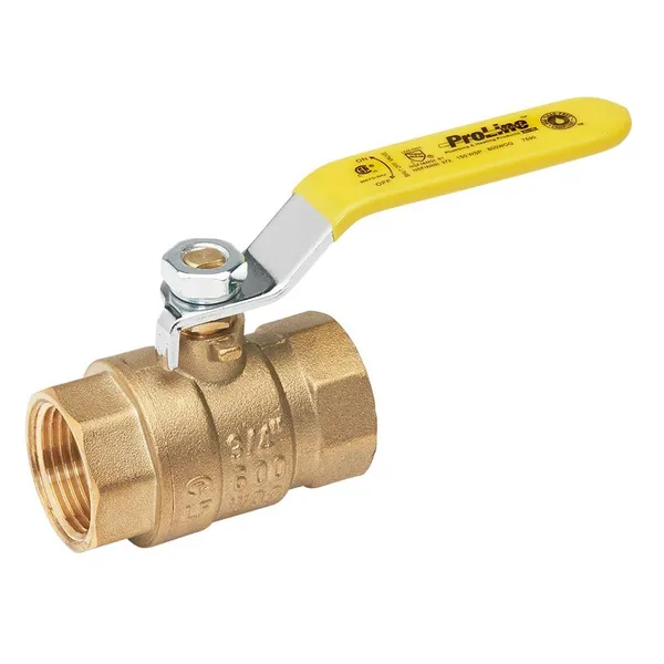 1/2 in. Brass FPT Full Port Ball Valve (5-Pack)