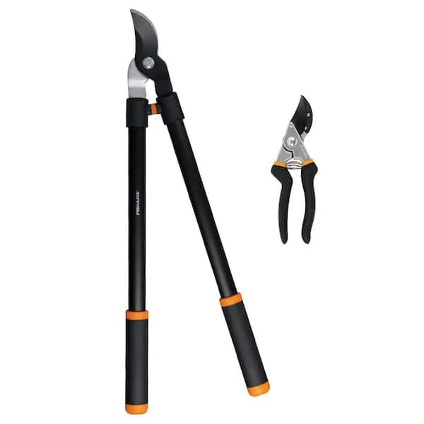 2-Piece Lopper and Hand Pruner Garden Tool Set