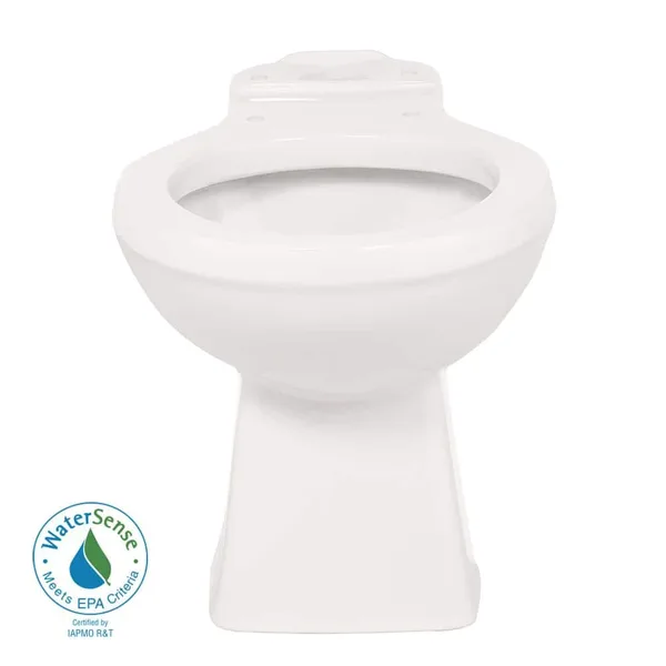 Round Toilet Bowl Only in White with 12 in. Rough-In