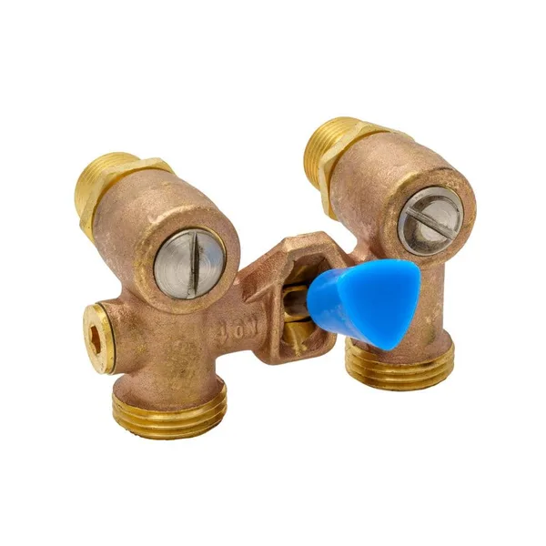 1/2 in. MIP x SWT Brass Dual Washing Machine Valve