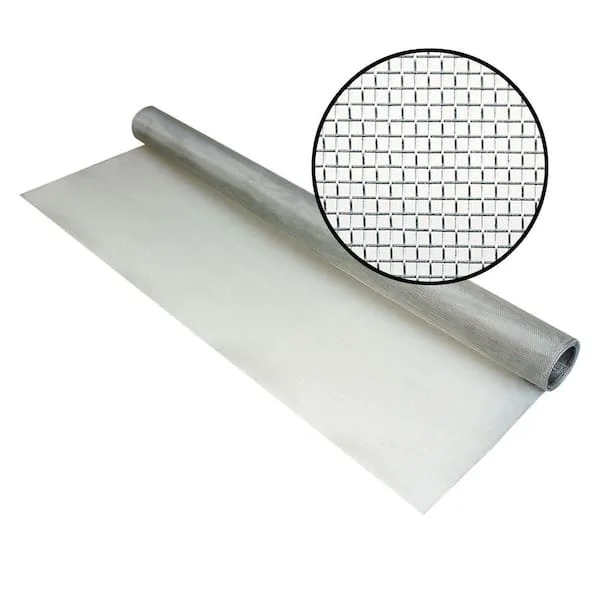 36 in. x 84 in. Brite Aluminum Screen Roll