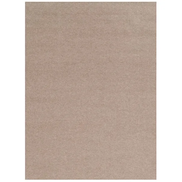 Ribbed Taupe 6 ft. x 8 ft. Indoor/Outdoor Area Rug