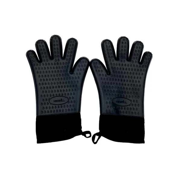 Grilling Gloves in Black Silicone