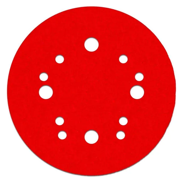 5 in. 100-Grit Universal Hole Random Orbital Sanding Disc with Hook and Lock Backing (15-Pack)