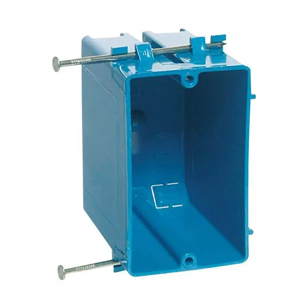 1-Gang 20 cu. in. New Work PVC Electrical Outlet Box (Case of 100)