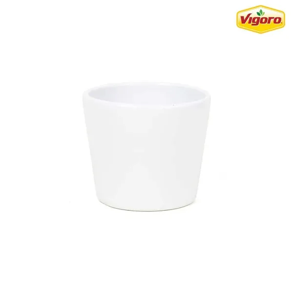 3 in. Ivorie Small White Ceramic Planter (3 in. D x 2.6 in. H)