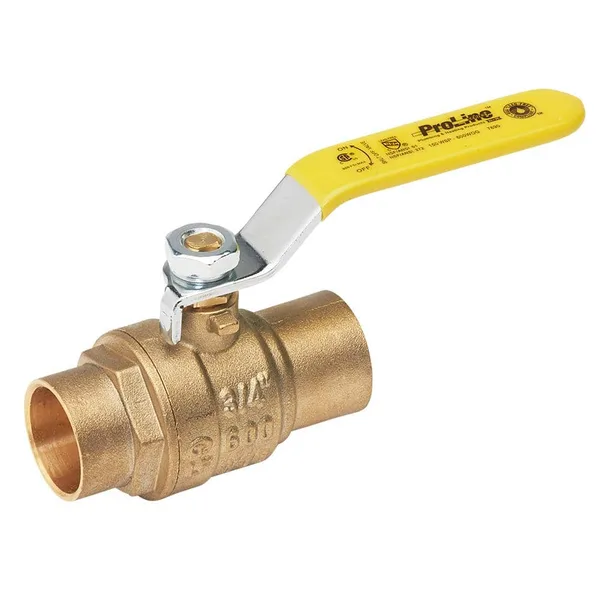1/2 in. Brass SWT Full Port Ball Valve (5-Pack)