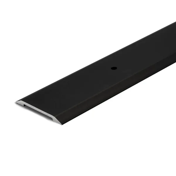 Matte Black 1-3/8 in. x 72 in. Aluminum Seam Binder Carpet Trim Transition Strip