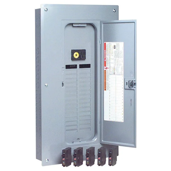 QO 100 Amp 32-Space 32-Circuit Indoor Main Breaker Plug-On Neutral Load Center with Cover Value Pack
