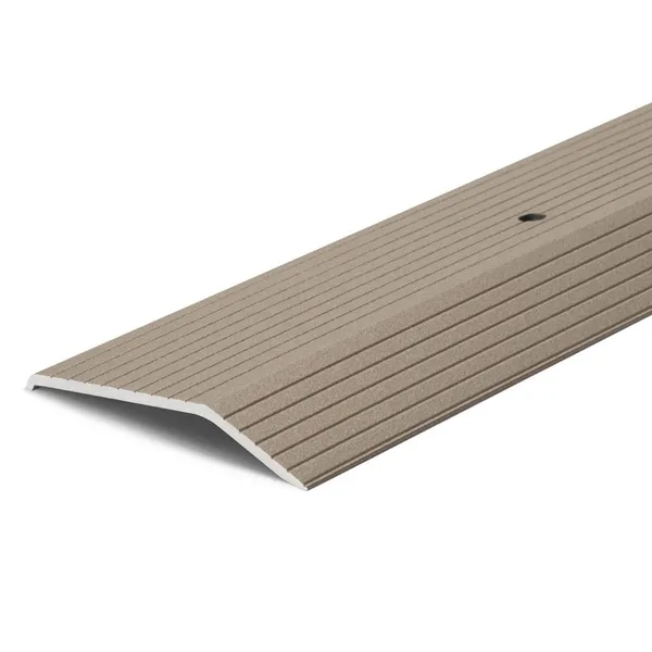 Champagne 2 in. x 144 in. Aluminum Carpet Trim Transition Strip