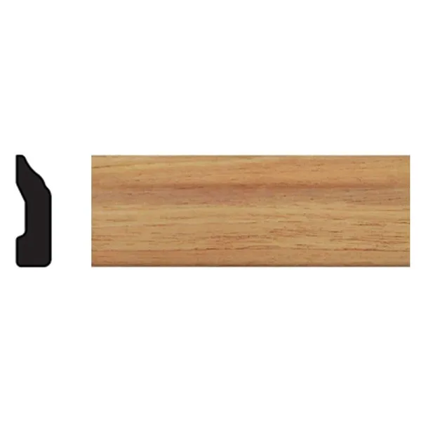 13/32 in. x 1-3/8 in. x 96 in. Polystyrene Light Oak Stop Molding