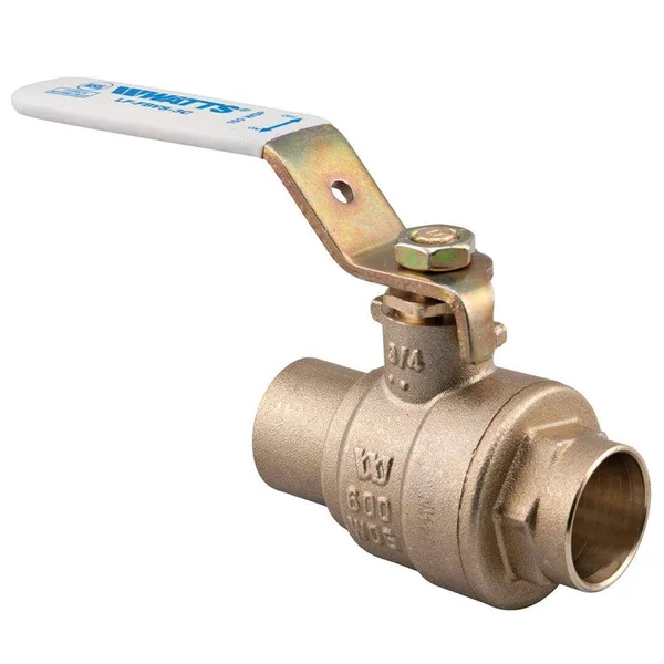 3/4 in. x 5.3 in Brass Full Port Solder Ball Valve