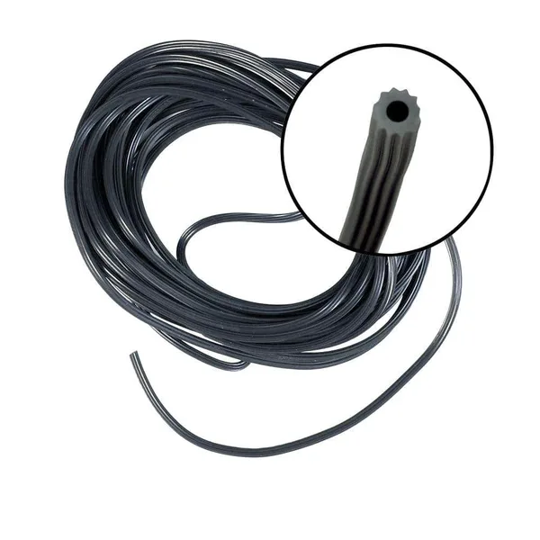 0.175 in. x 25 ft. Black Spline