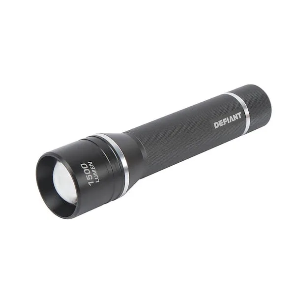 1500 Lumens LED Slide-to-Focusing Aluminum Flashlight