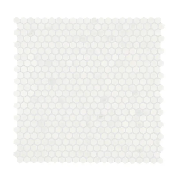 Premier Accents White Carrara 12 in. x 12 in. Marble Hexagon Mosaic Tile (1 sq. ft. / piece)