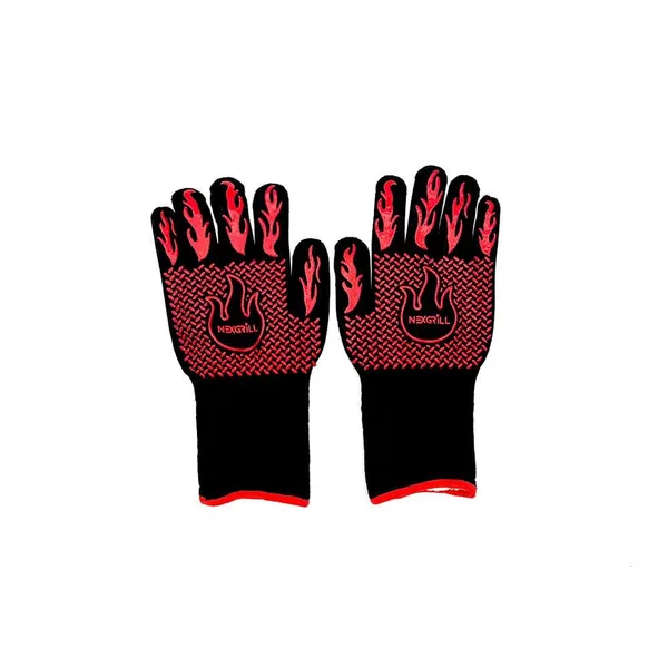Heat Resistant Grilling Gloves with Silicone Grip
