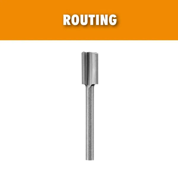 Rotary Tool 1/4 in. Straight Routing Bit (For Wood and Plastic)