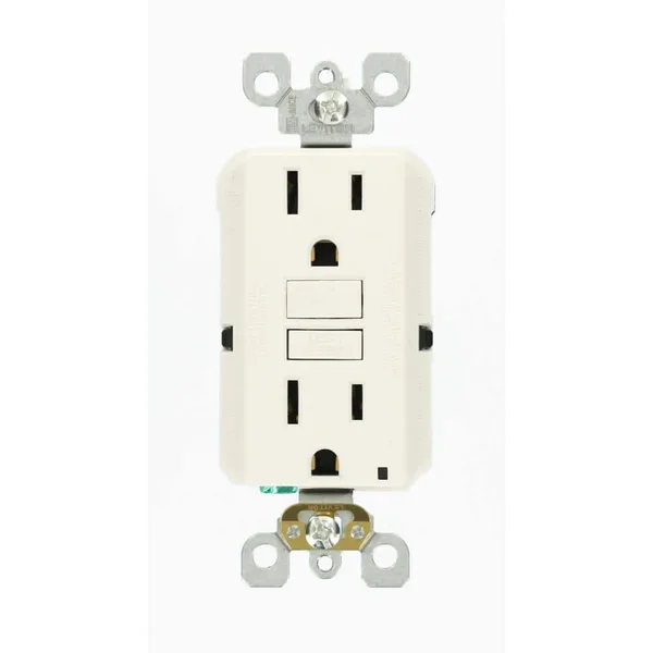 15 Amp Self-Test SmartlockPro Slim GFCI Duplex Outlet, White (3-Pack)